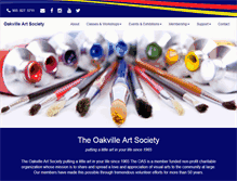 Tablet Screenshot of oakvilleartsociety.com